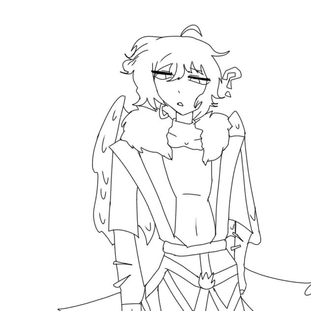 lineart fanart araki