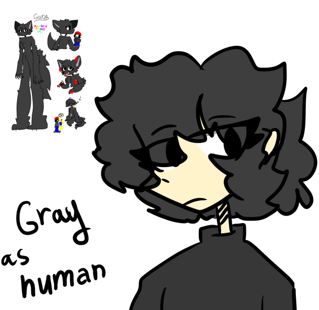 gray but as human