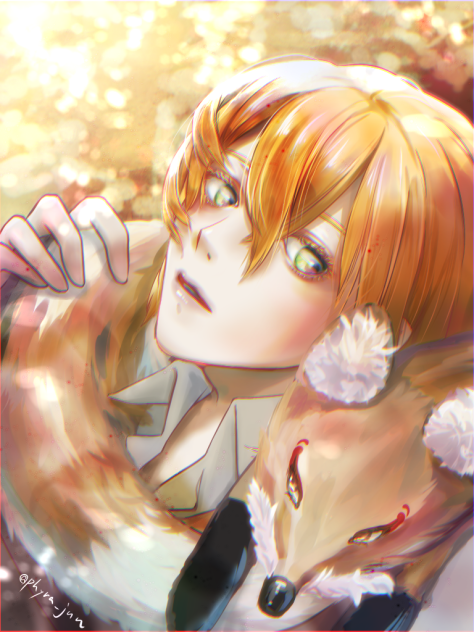 これはキツネがマフラー？