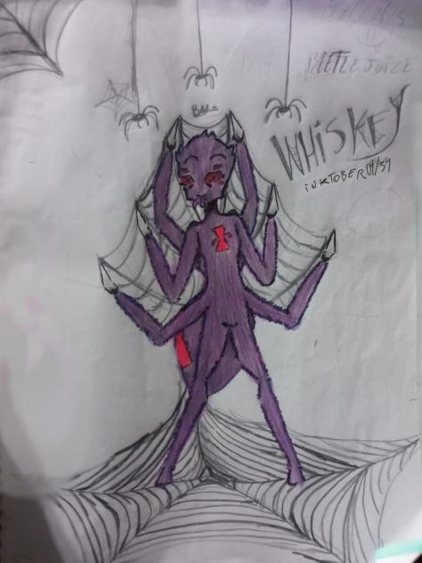 Inktober 1- Whiskey the spider - ibisPaint
