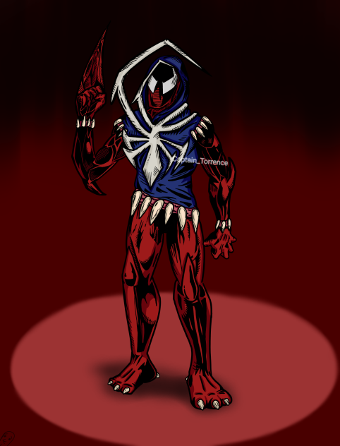 The Scarlet Symbiote (no mouth)