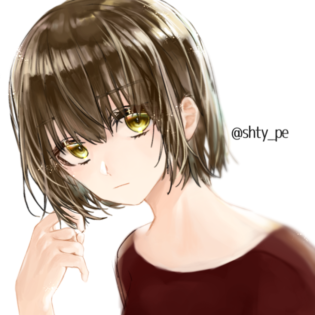 髪塗り練習