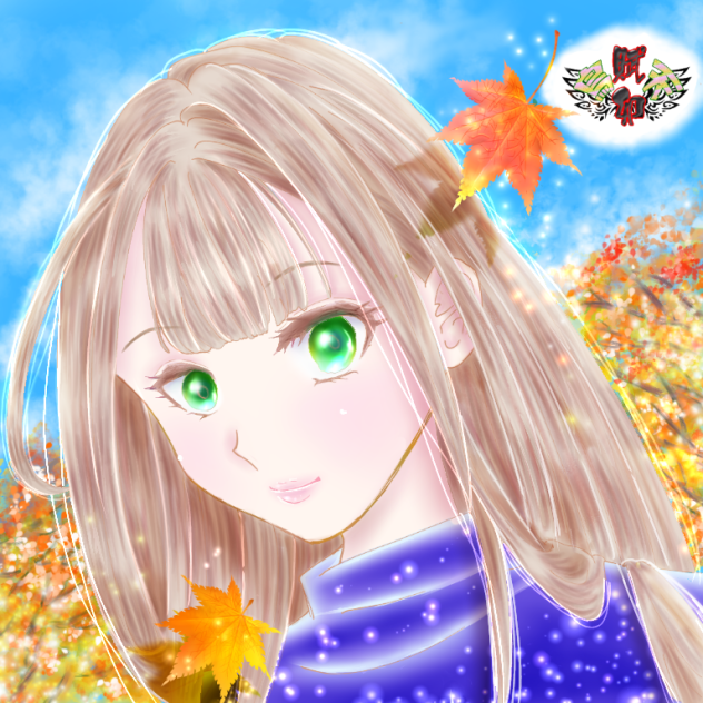 鳥天賦夘ふーこ様の線画お借りしましたー🔔