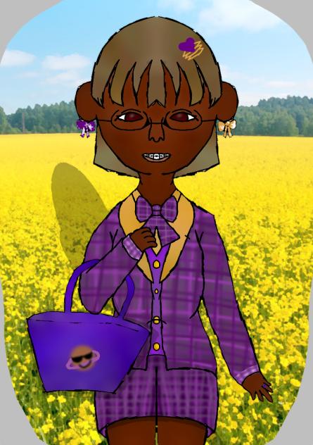 purple school girl 💜