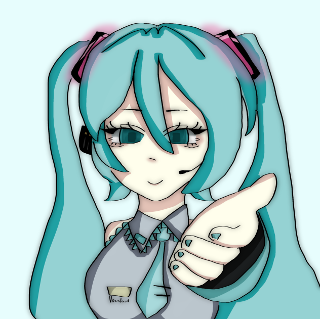 hatsune miku reaching out for you!~