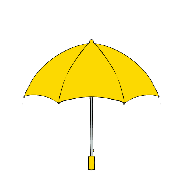 Yellow Umbrella (6) ibisPaint