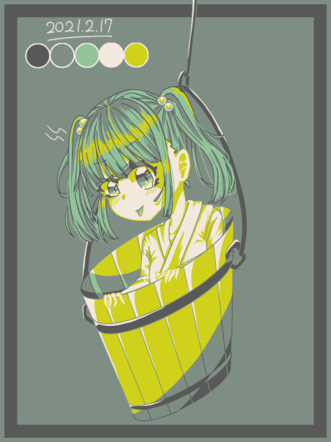 カラーパレットでキスメちゃん