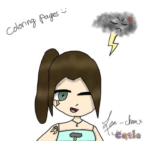 Lea Coloring Coloring pages with Lea - ibisPaint