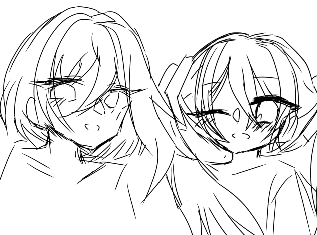 コラボ記念イラストのラフッ！！