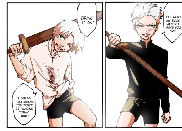Colored Manga Panel