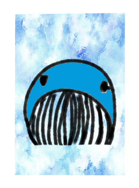 書くのが難しいクジラ