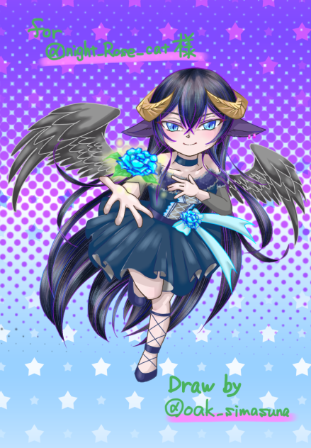 プレゼント絵for @night_Rose_cat様