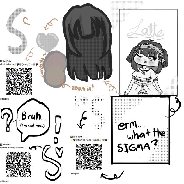 ✨️🖤🩶Manga brushes pack🩶🖤✨️
