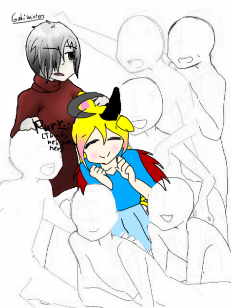 Meh purring in a collab
