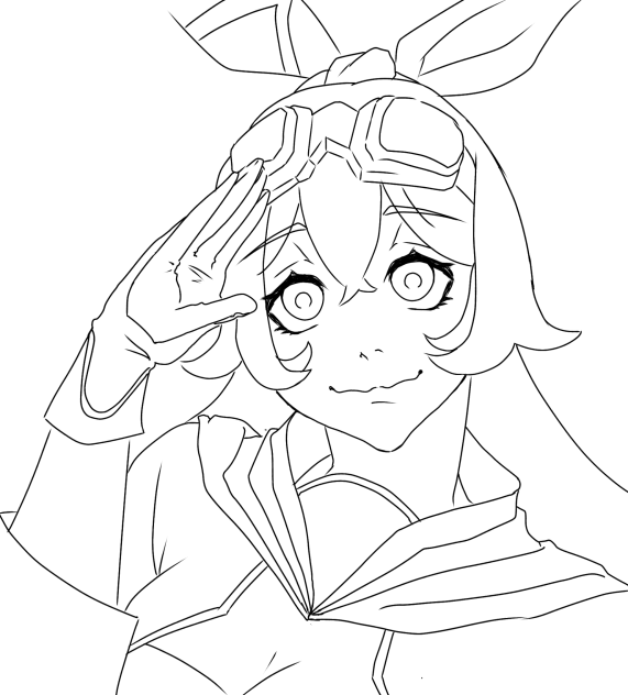 アンバー　塗り絵