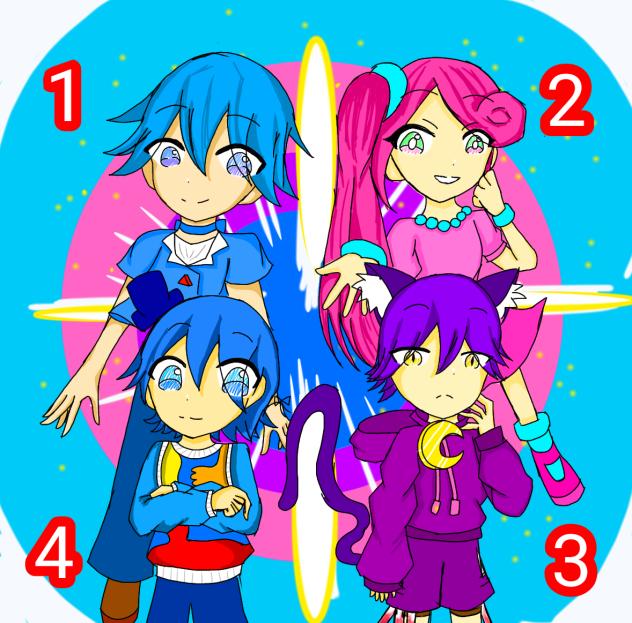 チャプター1〜4ボス擬人化