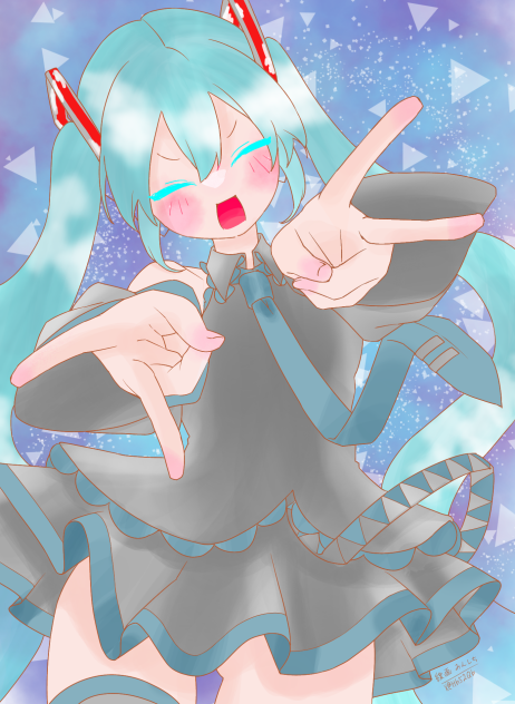 みんしちさまのせんがかりました！ - ibisPaint