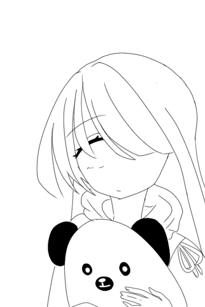 panda lineart - ibisPaint