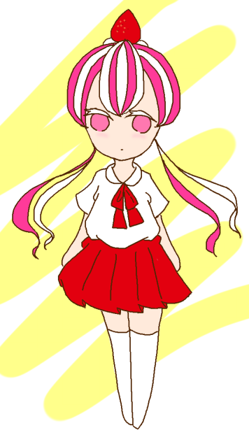 ショートケーキ擬人化 Ibispaint