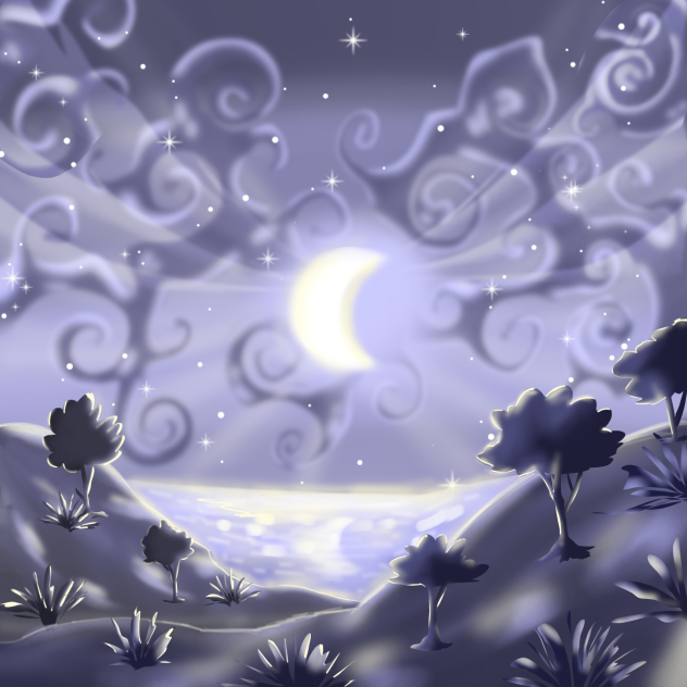Dreamy night scenery