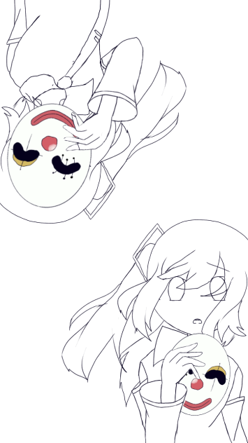 からくりピエロ　線画