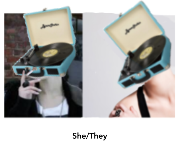 Billie but with her pronouns