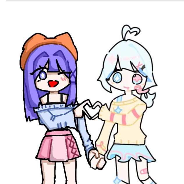 유자랑 둘이 한 합작♡