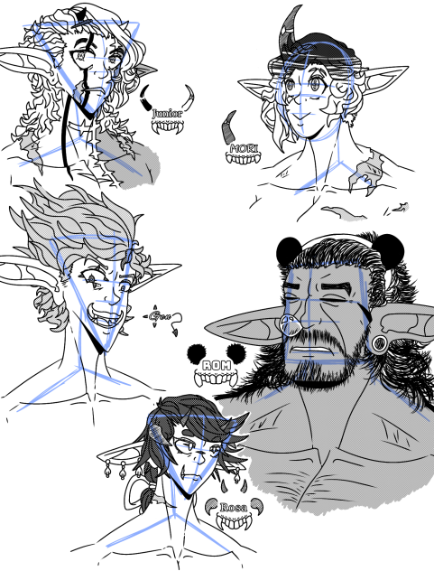 Character designs for Hell's Gate