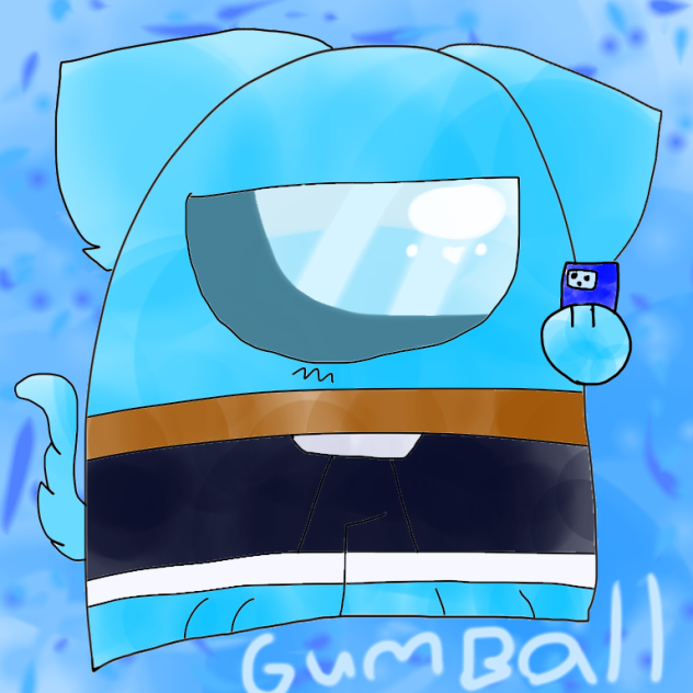 Speedpaint of gumball as among us