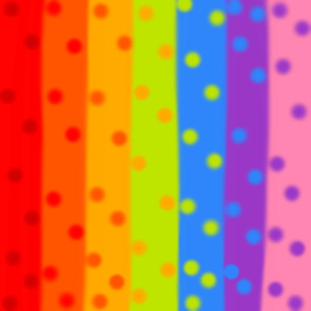 Rainbow with dots background - ibisPaint