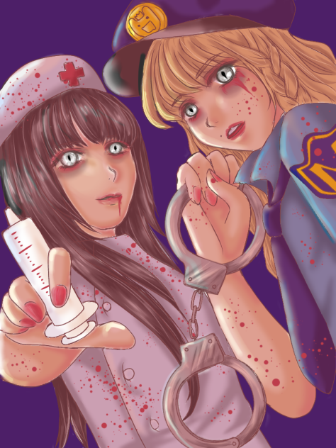 肉チョモ×地雷メイク×ハロウィンコスプレ ゾンビver