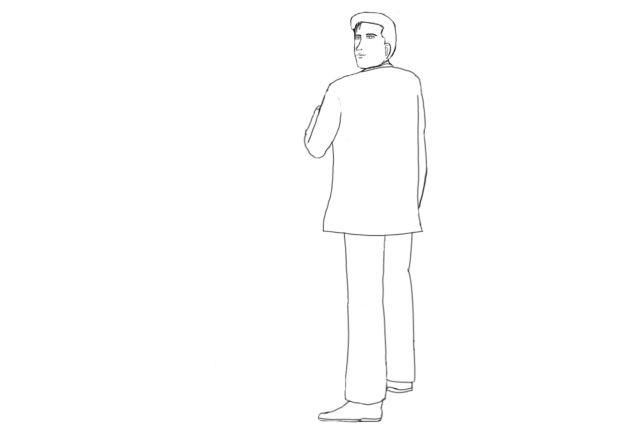 孤独飯 線画