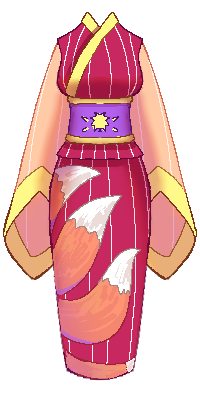 pixel kitsune yukata👣👃