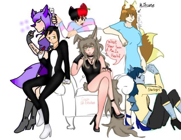 Animal collab!! 💜🐺💜