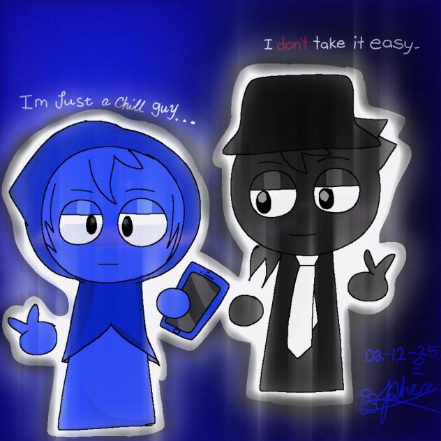 -(Jevin x Black)- 💙🖤