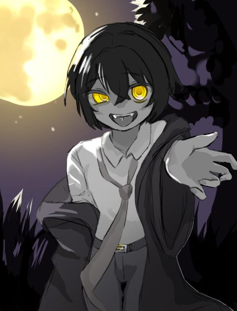 夜と月