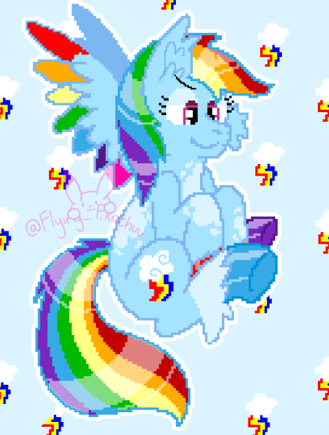 Pixel Dash ☁️🌈