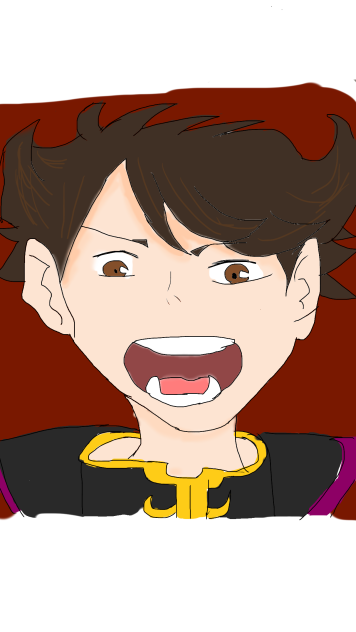 魔王及川さんを描いて見ました←