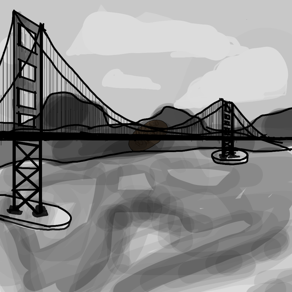 golden gate - ibisPaint