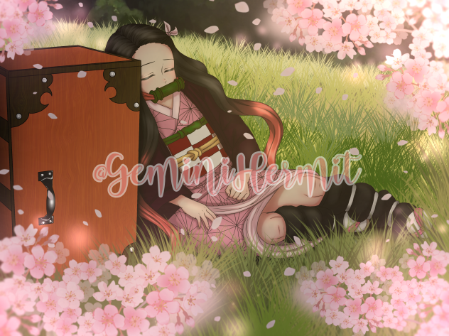 Nezuko In The Moonlight 🌸