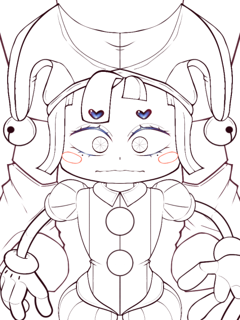 🎪🎆 Pomni [Uncolored] 🎆🎪