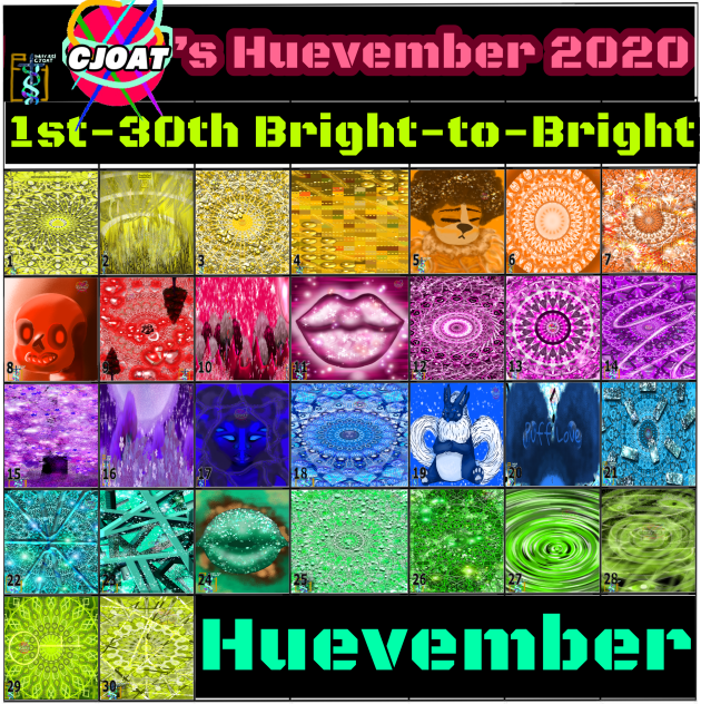 Huevember Calender Collage