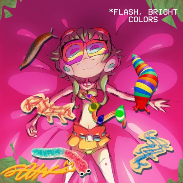 ⚠️FLASH, BRIGHT COLORS⚠️ GUMI WORM