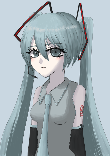 Hatsune Miku描いてみた