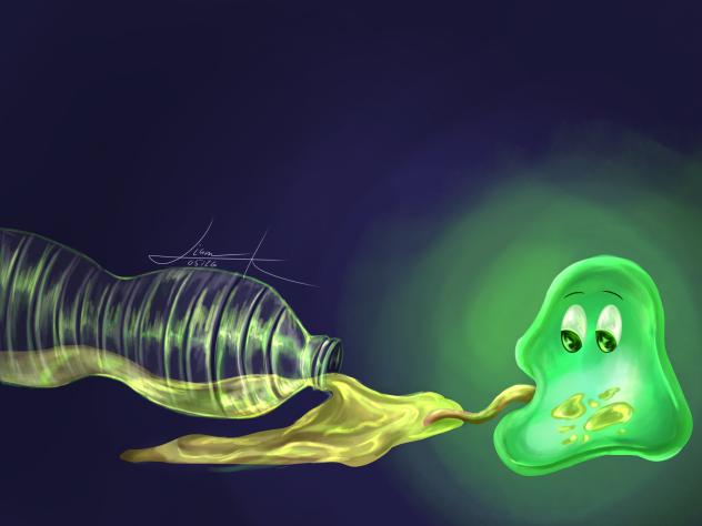 Oil eating bacteria