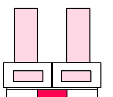 機械風のうさぎを描いた