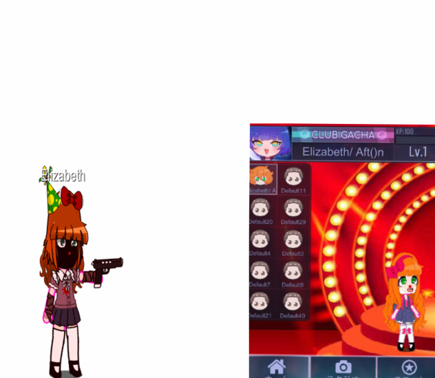 Elizabeth reacts to her old design