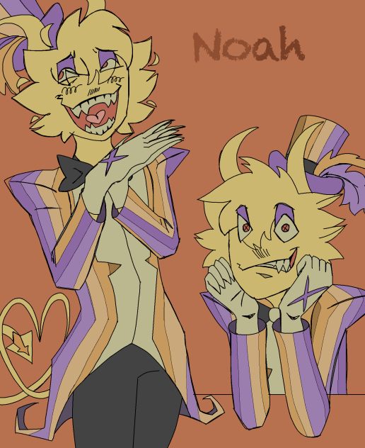 Circus AU Noah doodles (LORE IN DESC)