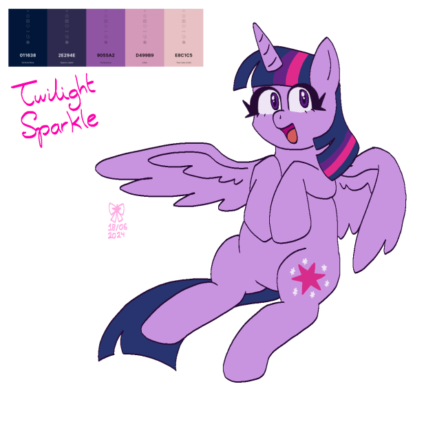 twilight sparkle in a palette