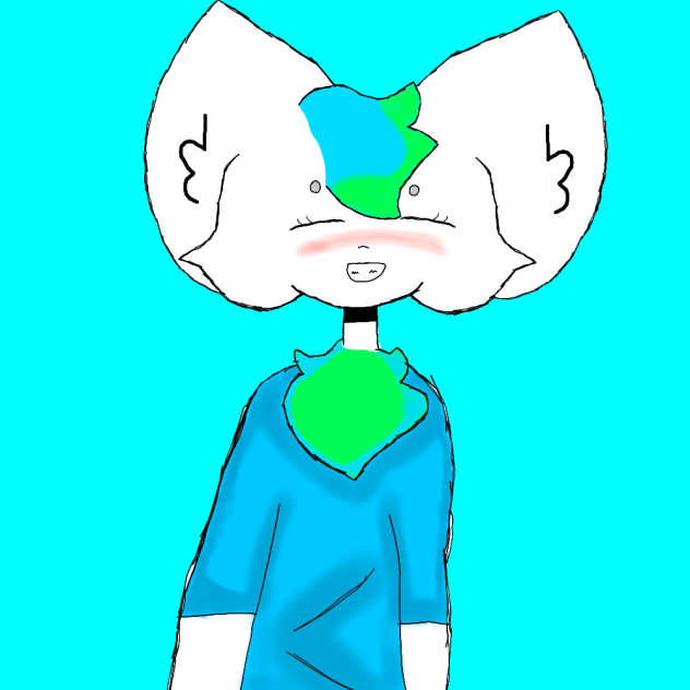 minha personagem como furry
